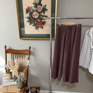 H&M dusty rose culottes